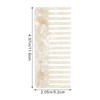 yueton 1 Pack Acetate Wide Tooth Comb Stylish White Comb