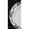 Bella Lux 4 Black Coquette Ribbon Bows on White Melamine