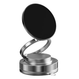 EGBULL Vacuum Magnetic Phone Stand Compatible, 360° Foldable Multi-Angle Adjustable Mount for Car, Bathroom, and All Smartphones