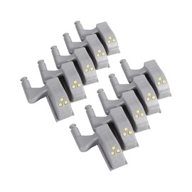TOPINCN 10 x Light Hinges, Warm/Cold White LED Light Sensor, Universal Cupboard, Cupboard, Wardrobe, Hinge for Home, Kitchen (02)