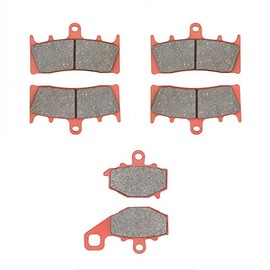 MEXITAL Front and Rear Brake Pads for ZX 6R (G/J) ZX 600 (98-02) / ZZR 600 (ZX 600 J4/J6F-J8F) (05-08) / ZX6R A1 (ZX 636) 636cc (02) / ZX-9R (ZX 900) B C C E E (96-01)