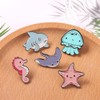 5PCs Ocean Series Animal Badges Brooch Marine Life Cartoon Badges