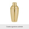Viners Barware Gold Brushed Stainless Steel Cocktail Shaker, 500 Millilitre
