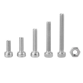 Pack of 210 M2.5 hexagon socket screws made of stainless steel, hexagon socket screw assortment, hexagon socket screws screws and nuts metric hexagon