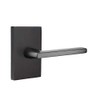 Emtek Privacy Set, Modern Rectangular Rosette, Helios Lever, Satin Nickel,