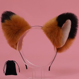 Animal Headband, Cosplay, Fox Ears, Dog Ears, Fox Ears, Hair Accessories, Cat Ears, Fox, Cat Wolf Ears, Cat Ears, Headband, Cute Animal, Costume, Dance, Popular, Includes Storage Drawstring Bag,