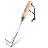 WORKPRO 30cm Weed Removal Tool with Wood Handle, Serrated Edge