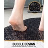 HITSLAM Oval Bath Mat Non Slip, 68x38 CM Bubble Shower
