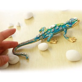 ＜トカゲ（エメラルドグリーン）＞ ピィアース