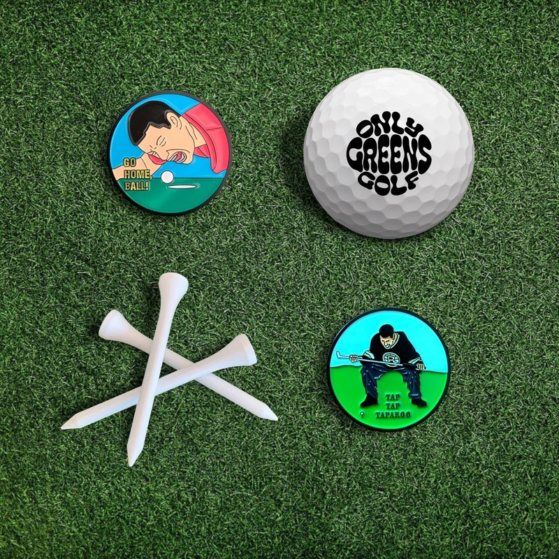 Golf Ball Marker & Hat Clip Set - Happy Gilmore