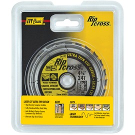 IVY Classic 36172 Ripcross 4-3/8-Inch 24 Tooth Thin Kerf Carbide Circular Saw Blade with 20mm Arbor, 1/Card