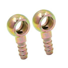 A ABSOPRO 2 x 8 mm Inner Diameter Hose Barb 14 mm Banjo Fitting Fuel Adapter