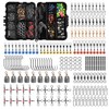 OROOTL Fishing Swivels Snaps Kit 226pcs/Box Barrel Rolling Swivels Snaps