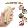 Wooden Nail Cleaning Brushes Double-Sided Fingernail Scrubber Manicure Pedicure Cleaning