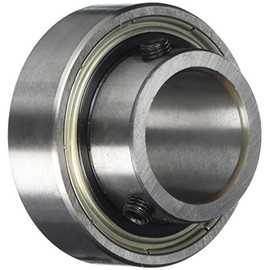 RHP 1125-25 1100G Self Lube Bearing Insert with Parallel Outer Diameter and Integral Set Screw Lock, 15.00mm x 25mm Ø x 52.000mm Ø