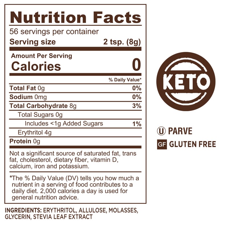 SPLENDA Magic Baker Brown Zero Calorie Plant Based Granulated Baking