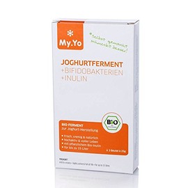 My.Yo My.Yo Joghurt-Pulver Prebiotisch, Ferment zur Joghurtherstellung, 3 Beutel, Bio-Zertifiziert