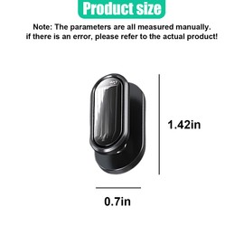 GAOLAOSY Car Mini Hook, Universal Self-Adhesive Car Dashboard Hanging Hook Sticker, Auto Backseat Hanger, Multifunctional Vehicle Interior Accessory for Earphone, Charging Cable (Black, 8PCS)