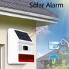 Solar Alarm Wireless DC 5V 433MHz 100dB Infrared Sensor IP65