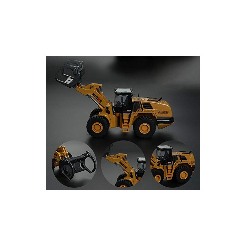 Gemini&Genius Timber Grab Truck Toy for Kids, 1/50 Scale Metal