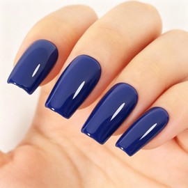 TUTUYU Deep Navy Blue Gel Nail Polish - 15ml Self-Leveling, Chip-Resistant, Lasts 28+ Days for Salon Manicure at Home