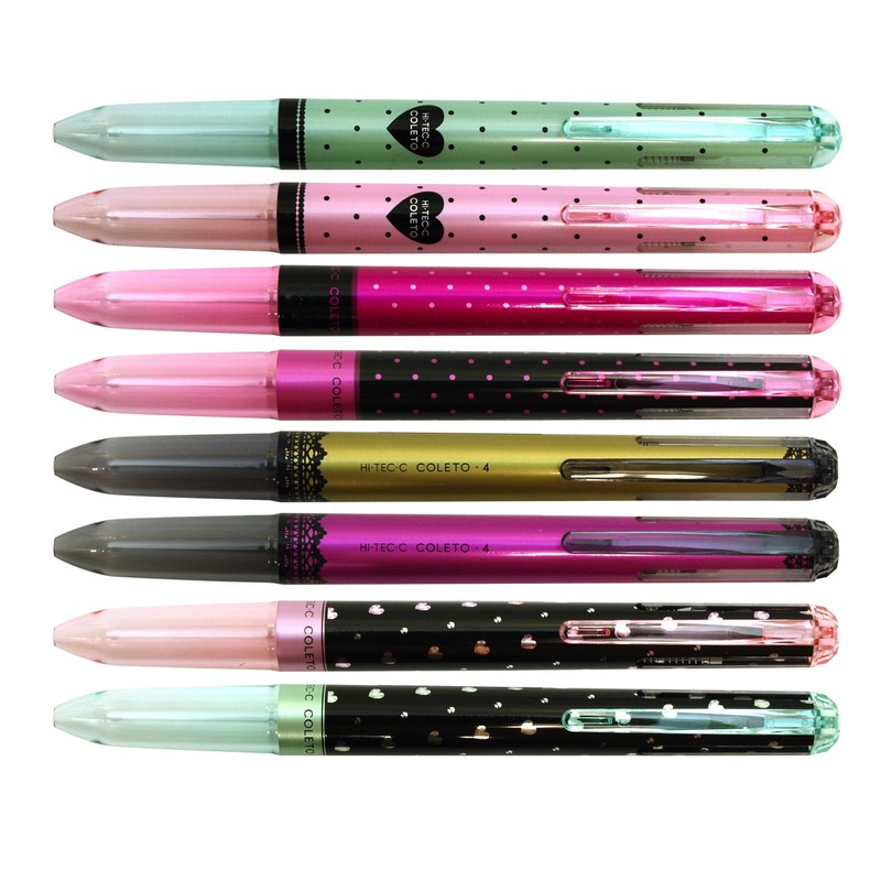 限定 ハイテックCコレト 4色用本体軸 ジュエルハート【レースゴールド】 LHKCW20C-LGD