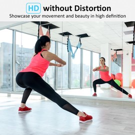 yarnuwa Gym Mirror, 56X16 Inch 3Pcs Large Home Gym Mirror, Frameless Wall Miiror, Tempered Glass Dance Mirror, Fitness Mirror, Wall Mounted Mirror for Gym, Yoga Dancing Studio, Living Room