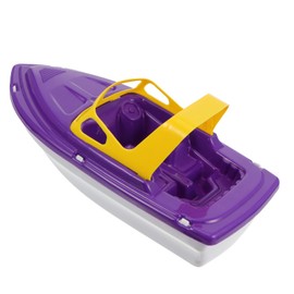 Toyvian 1 x Speedboat Bath Boat Toy Wind-Up Boat Toy Yacht Boats for Children Toy for Racing Boats Swimming Pool Sailing Boat Model Beach Purple Baby Cord Plastic Movement