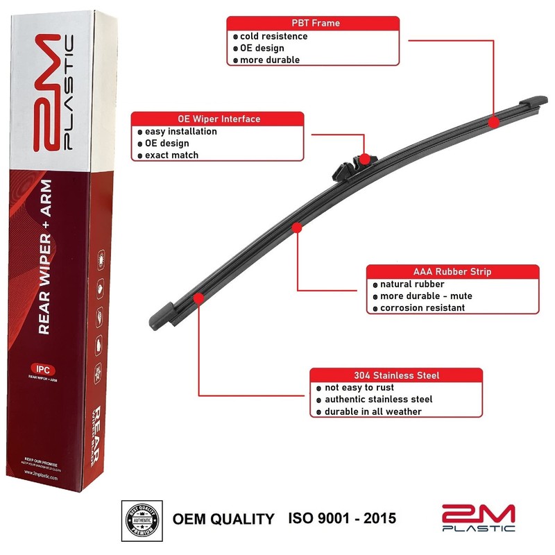 Rear Wiper Arm Blade Replacement For Volvo XC60 2018-2024 2M