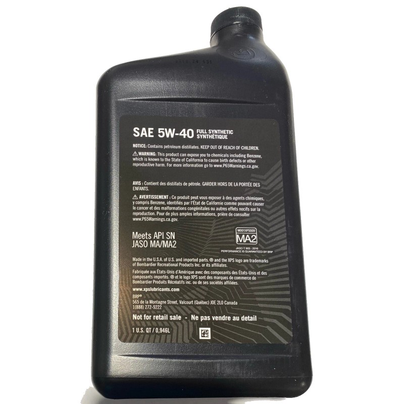 Sea-Doo OEM 4T 5W-40 Full Synthetic Oil Change Kit 9779486