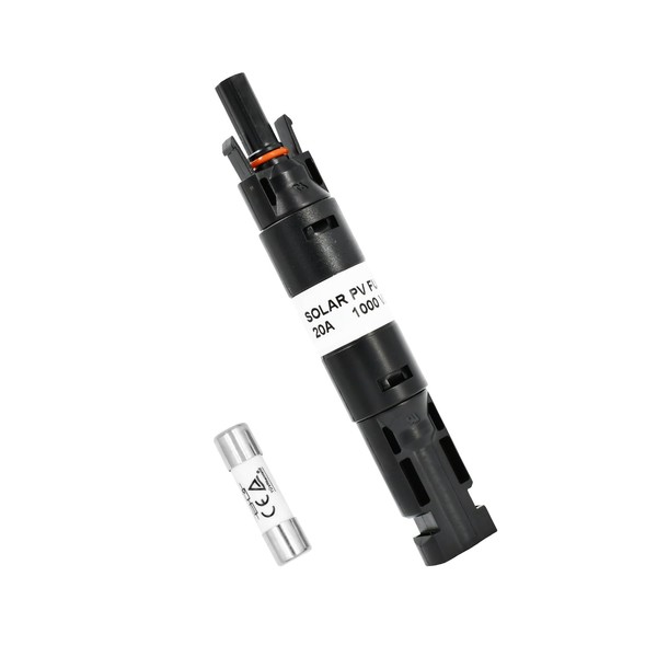 HandGold Solar PV Fuse Holder with Inline Fuse, 1000 V