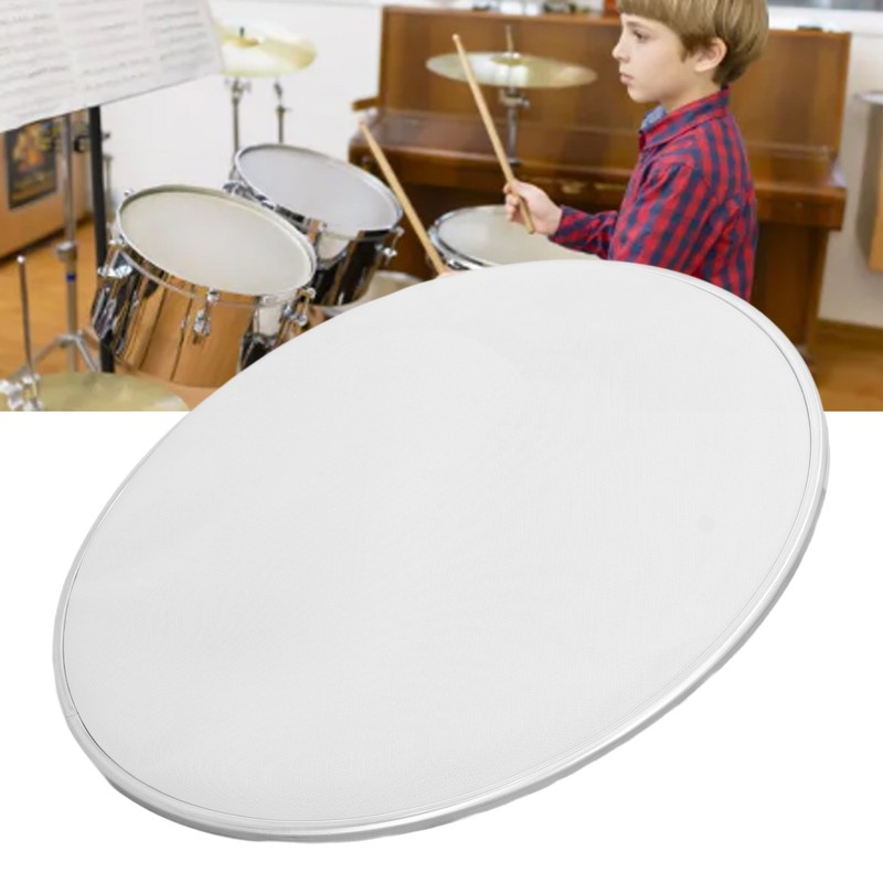 Drum Head 10 Inch Reticulate White Color Sound Deadening Metal