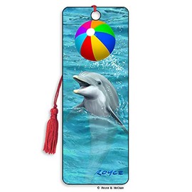 3D Dolphin Beach Ball Royce Bookmark - by Artgame
