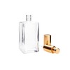 Atomizzatore Brand Fantasy Model Bottle in vetro trasparente, quadrato, con