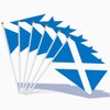 AhfuLife 15pcs Scottish Flags on Sticks for St. Andrew's Day,