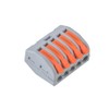 50pcs Lever Wire Connectors, 5 Conductor Compact Electric Wire Splicing