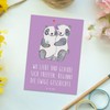 Mr. & Mrs. Panda Postkarte Kirchliche Trauung Liebe Glaube -
