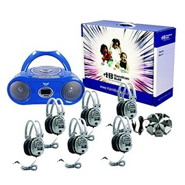 HamiltonBuhl HECWNCCD3856SV Basic Cassette/CD/AM-FM Listening Center 6 stations (Pack of 1)