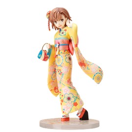 Furyu A Certain Scientific Railgun T: Mikoto Mikasa (Furisode Version) 1:7 Scale PVC Figure, Multicolor,8 inches