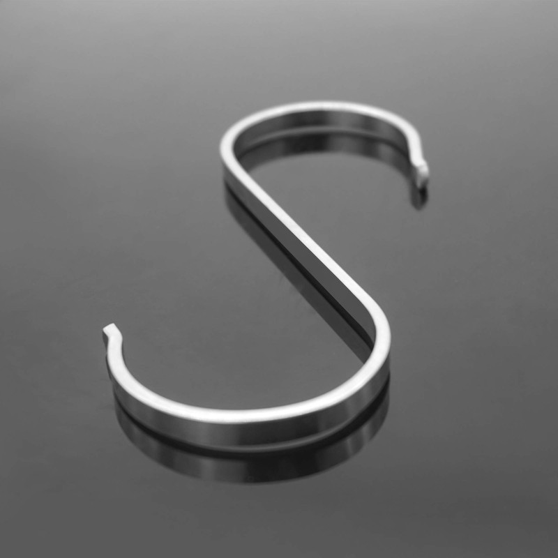 Flat S Hooks Heavy-Duty Genuine Solid 304 Stainless Steel S