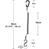 Lix&Rix Curl Cord Spiral Cord Double Hook S-Shaped Carabiner for