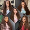 Chocolate Brown Deep Wave Lace Front Wigs Human Hair 13x6
