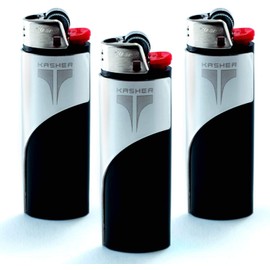 Kasher’s Classic Lighter Tool Pack of 3 - Lightweight & Multi Tool Accessory for Lighters - Suitable to use as Pipe Cleaner, Poker, Cutter or Multi-Tool Lighter Case (Silver, Without Lighter)