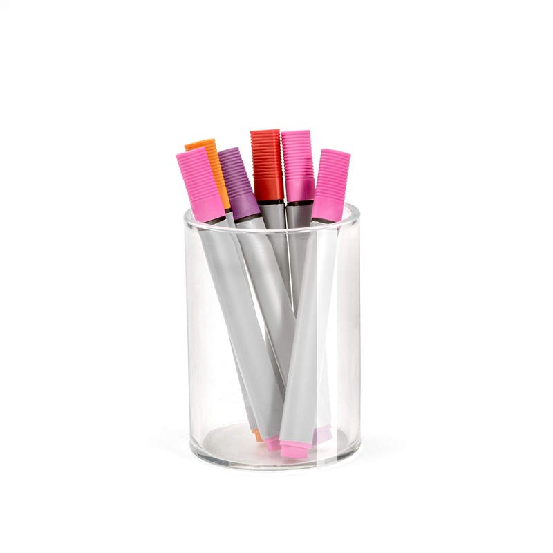 OSCO Clear Acrylic Round Pen Pot