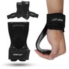 AMFUN Lifting Straps Strength Training Lifting Straps Leather Non-Slip Grip