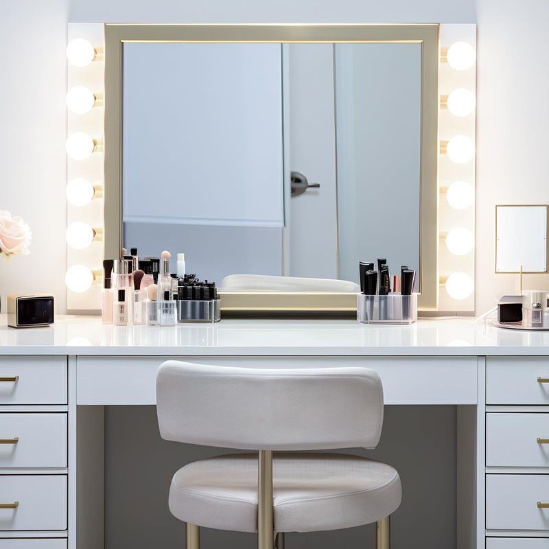 Brtstiun G25 LED Light Bulbs, Round Vanity Light Bulbs for