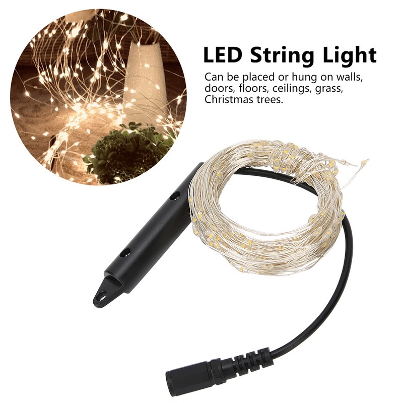 2M 200LED String Light Flexible Copper Wire for Christmas Holiday