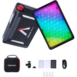 Aputure MC Pro RGBWW Pocket LED Light with Lensed Mini Panel, Full Color Capabilities, Rechargeable Battery, 15 Built-in System FX, APP Control, and Magnetic Attraction Support