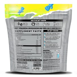GHOST GHOST Hydration Packets, Sour Patch Kids Blue Raspberry, 24 Sticks, Electrolyte Powder - Drink Mix Supplement with Magnesium, Potassium, Calcium, Vitamin C - Vegan, Free of Soy, Sugar & Gluten