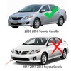 2PCS Headlights Assembly Dot Approved For 2009 2010 Toyota Corolla